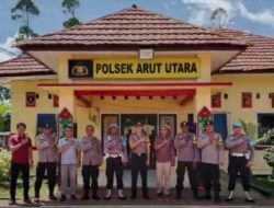 Propam Polres Kobar Laksanakan Gaktibplin di Polsek Arut Utara