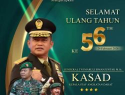 Dandim 1014/PBN Ucapkan Selamat Ulang Tahun ke-56 kepada Kasad Jenderal TNI Maruli Simanjuntak