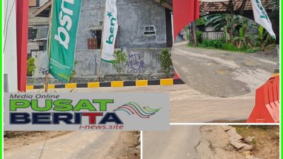 Parah.!! Jalan Desa di Kampung Cipari Rusak , Akibat kerap dilalui Truk bermuatan Matrial untuk Pembangunan Perumahan.