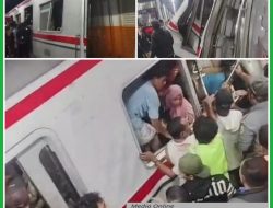 Tragedi Tabrakan Maut Kereta Api Argo Bromo VS Commuter line Di Stasiun Bekasi Timur.