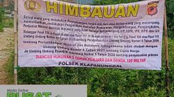 Polsek Klapanunggal Polres Bogor, Memberikan Himbauan Terkait Penambangan Ilegal. 